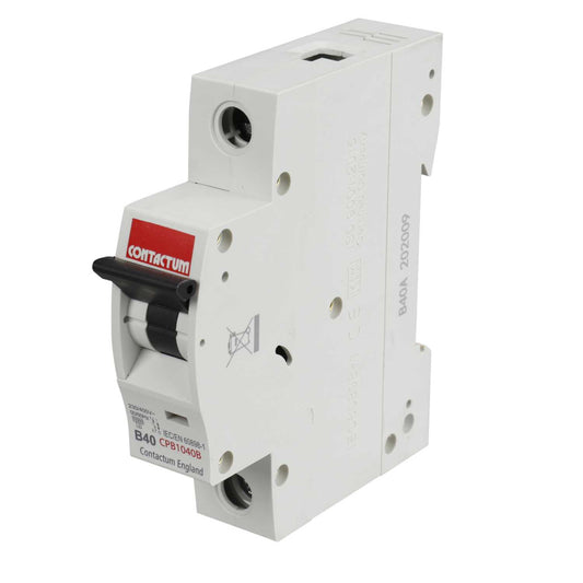 Contactum 40A Single Pole 10kA B Curve MCB
