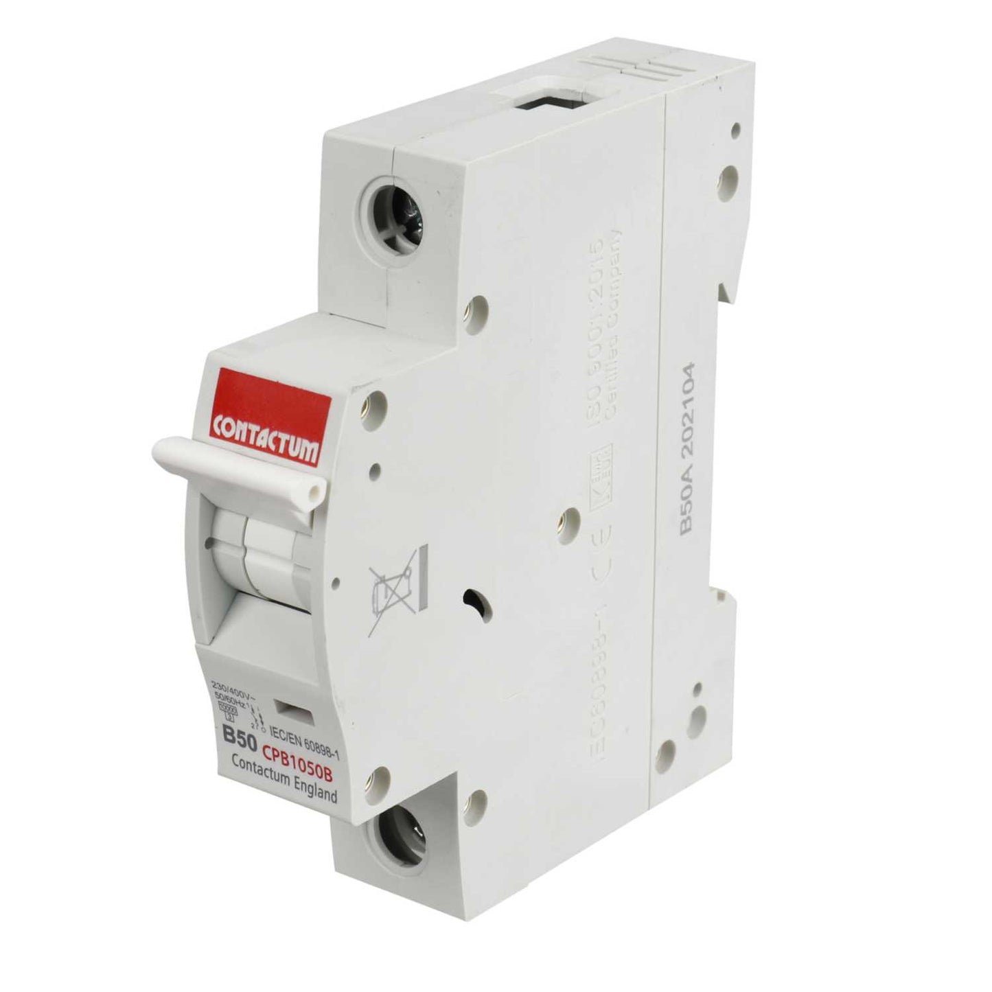 Contactum 50A Single Pole 10kA B Curve MCB