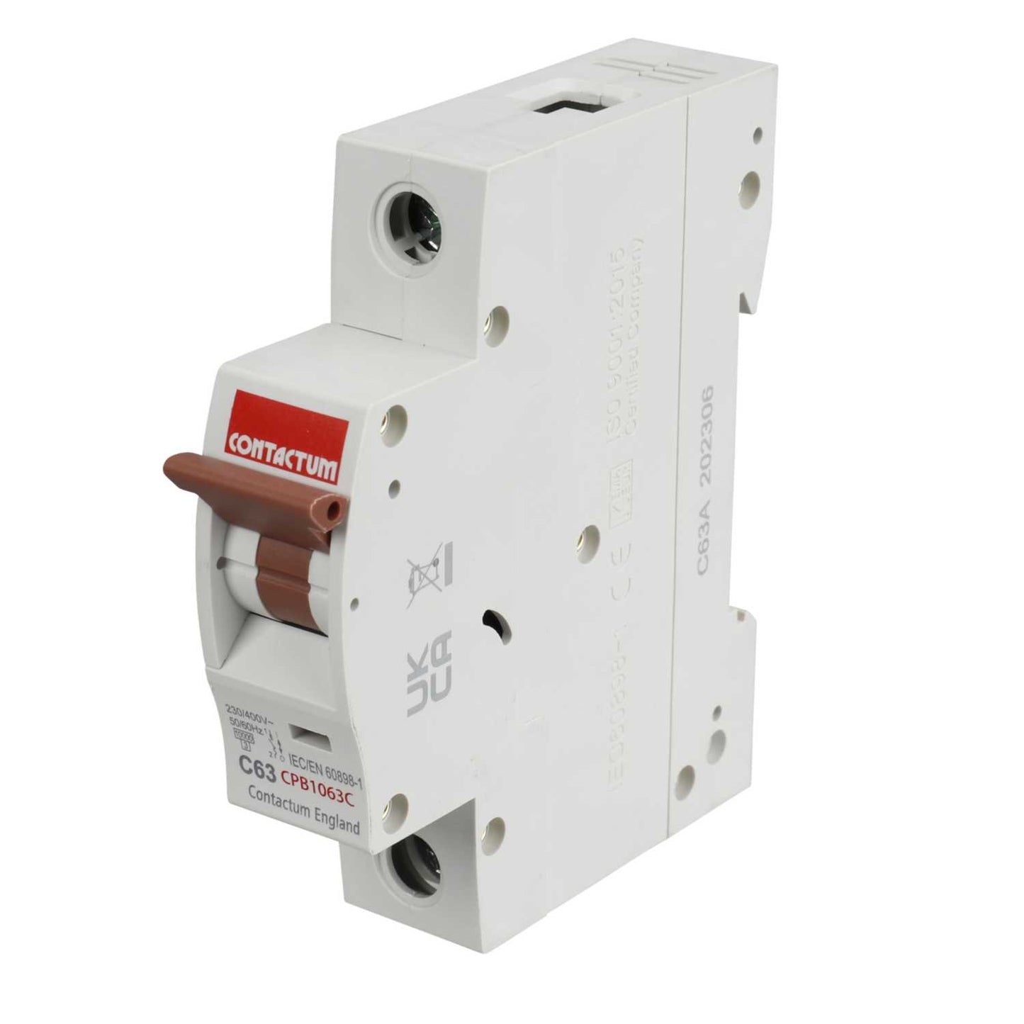 Contactum 63A Single Pole 10kA C Curve MCB