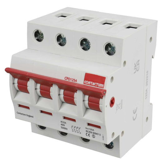 Contactum 125A 4P Isolator Switch