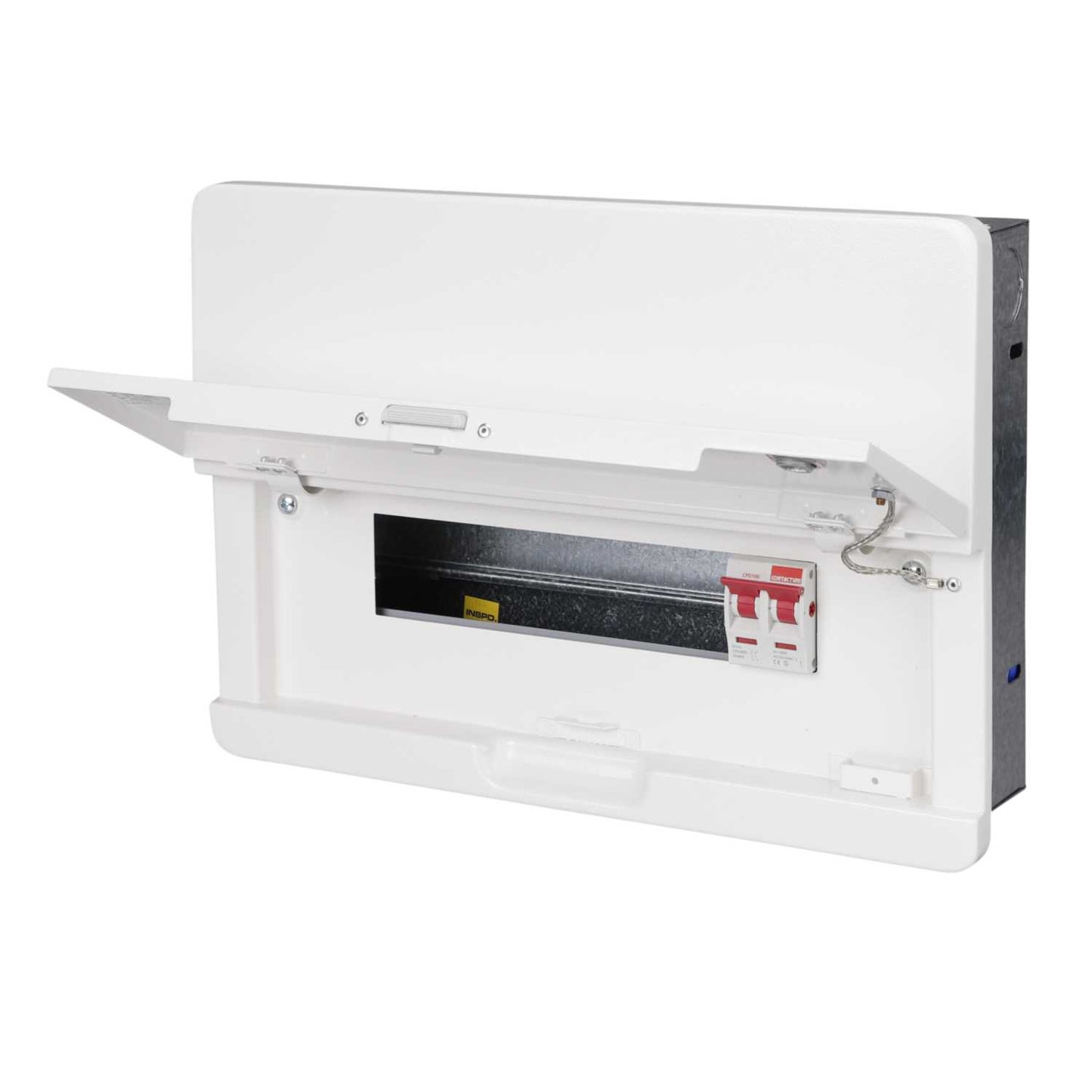 Contactum 10 Way 100A Isolator Incomer Flush Metal Clad Consumer Unit