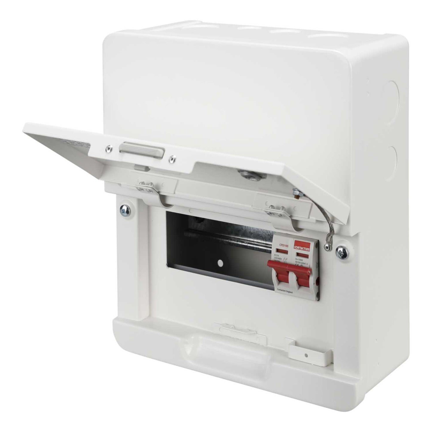 Contactum 6 Way 100A Isolator Incomer Metal Clad Consumer Unit