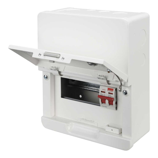 Contactum 6 Way 100A Isolator Incomer Metal Clad Consumer Unit