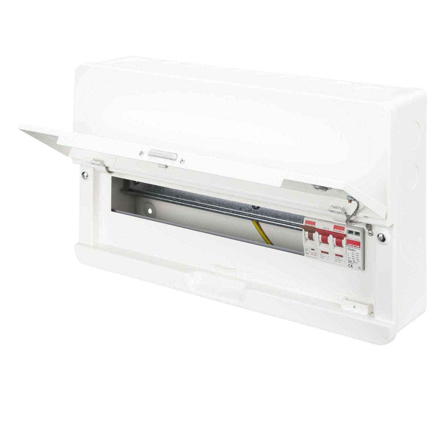 Contactum 16 Way 100A Isolator Incomer Metal Clad Consumer Unit with Type 2 SPD