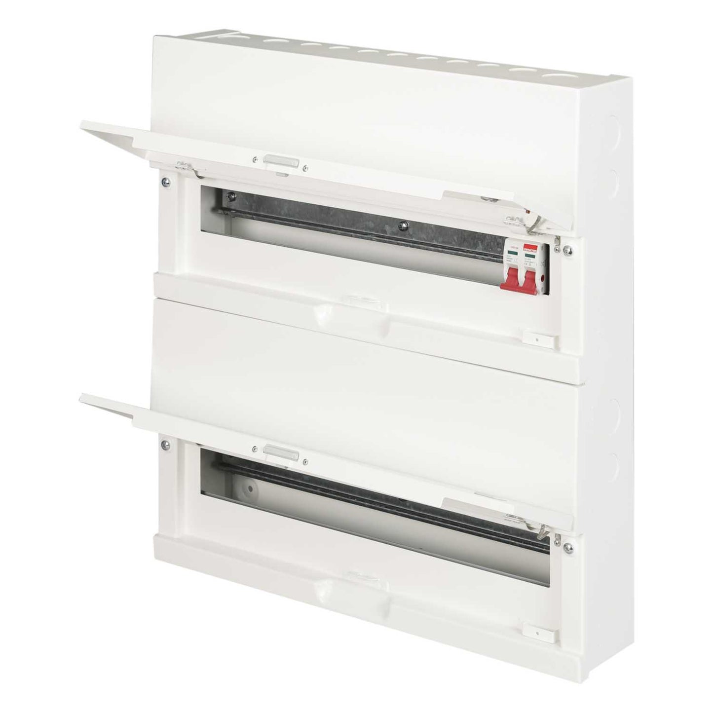 Contactum 42 Way Dual Row 100A Isolator Incomer Metal Clad Consumer Unit