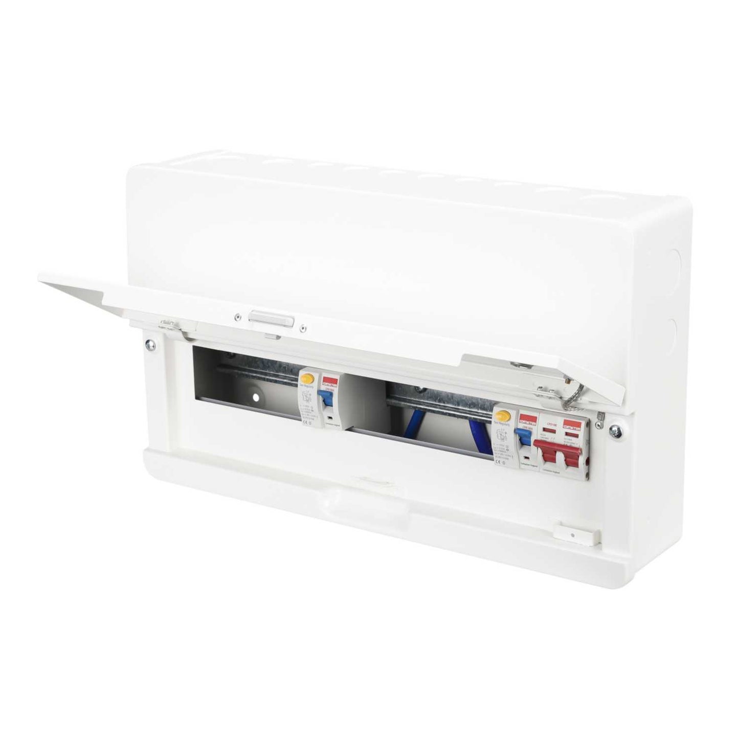 Contactum 14 Way Dual 100A Type A RCD High Integrity Metal Clad Consumer Unit