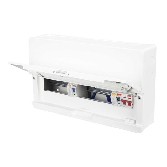 Contactum 14 Way Dual 100A Type A RCD High Integrity Metal Clad Consumer Unit