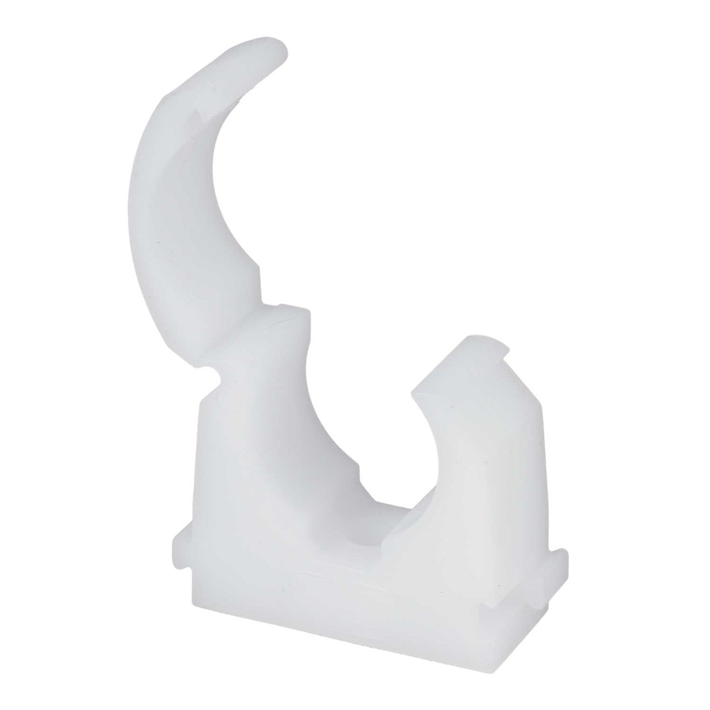 22mm Latch Over Pipe Clip White
