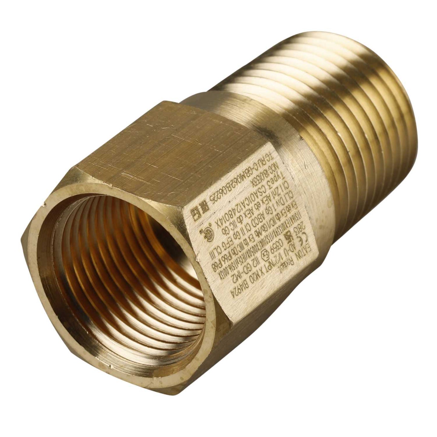 1/2" NPT Male x M20 Female EXD / EXE Brass Adaptor (Sold in 1's)
