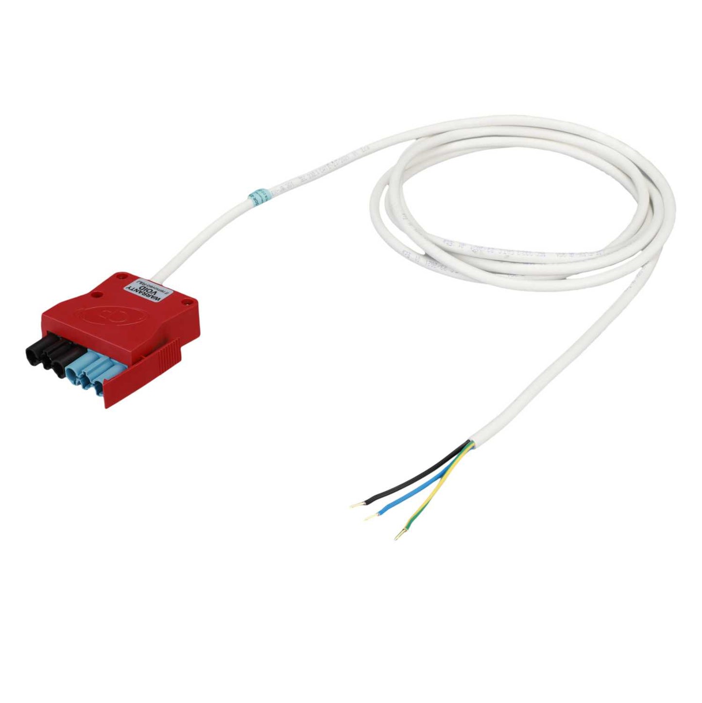 CP Electronics Legrand Vitesse 3m 3 Core Emergency Luminaire Lead Red Plug Black / Blue Coded