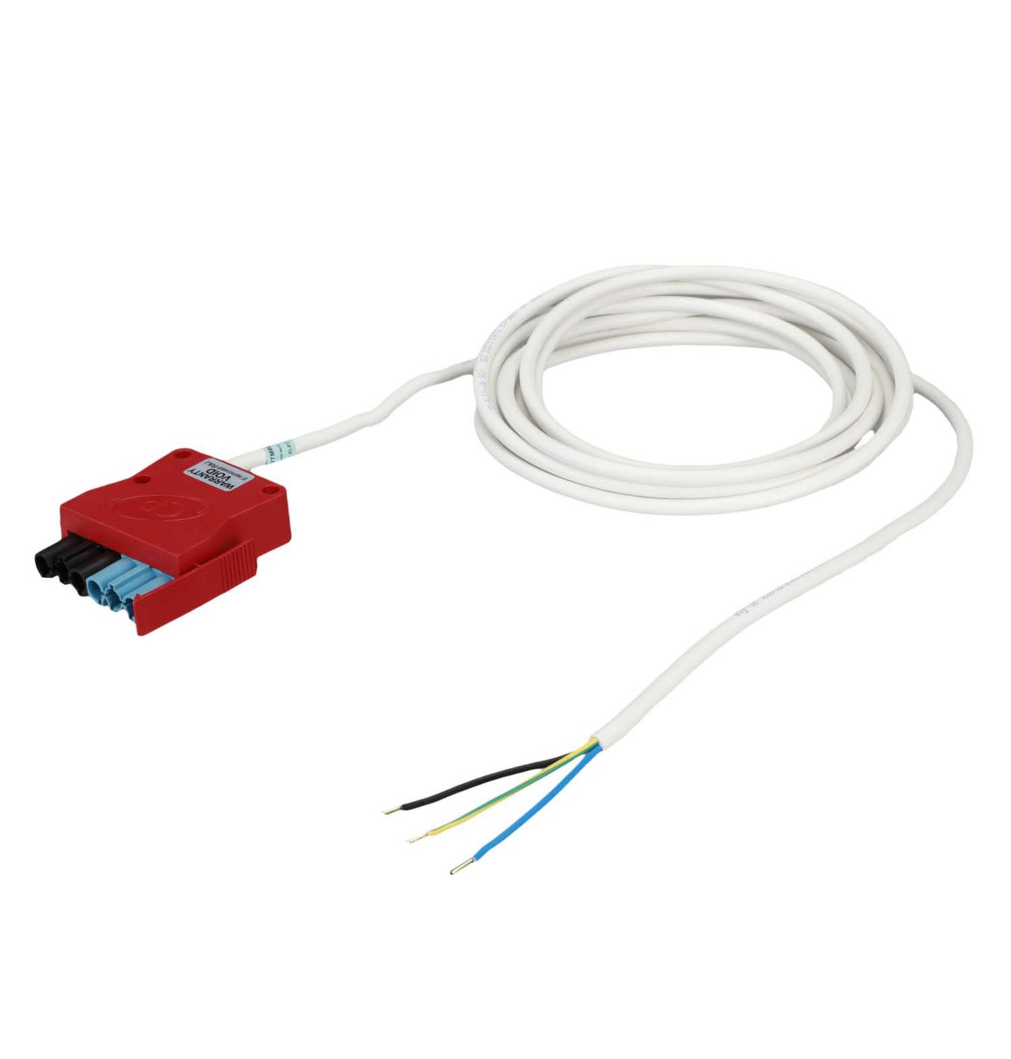 CP Electronics Legrand Vitesse 5m 3 Core Emergency Luminaire Lead Red Plug Black / Blue Coded
