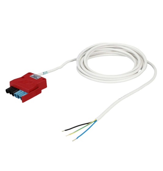 CP Electronics Legrand Vitesse 5m 3 Core Emergency Luminaire Lead Red Plug Black / Blue Coded