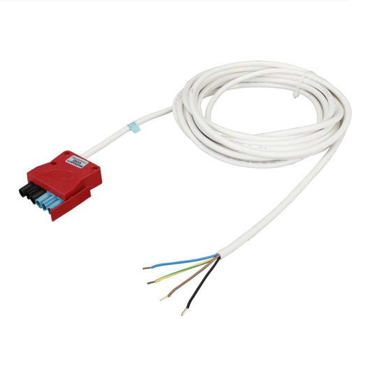 CP Electronics Legrand Vitesse 8m 4 Core Luminaire Lead Red Plug Black / Blue Coded