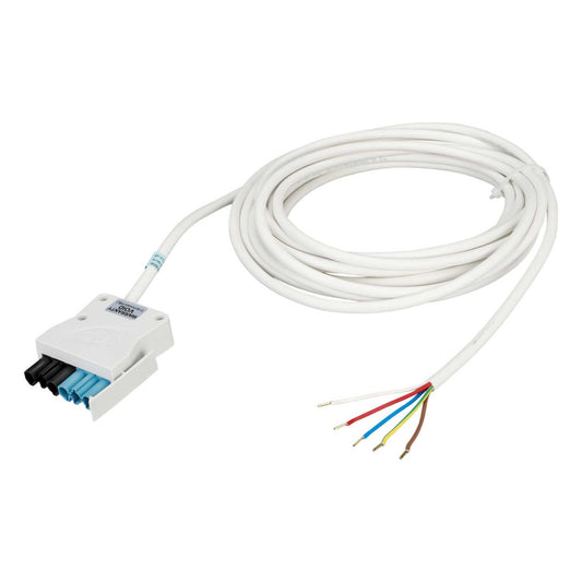 CP Electronics Legrand Vitesse 8m 5 Core Luminaire Lead White Plug Black / Blue Coded