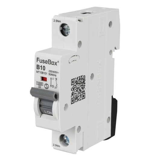 Fusebox 10A Single Pole 10kA B Curve MCB