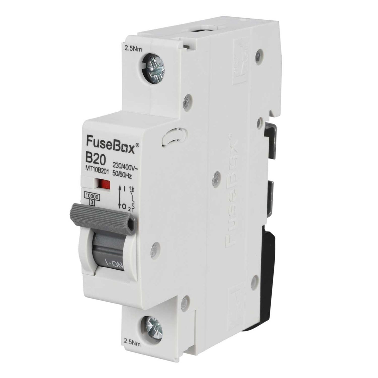 Fusebox 20A Single Pole 10kA B Curve MCB
