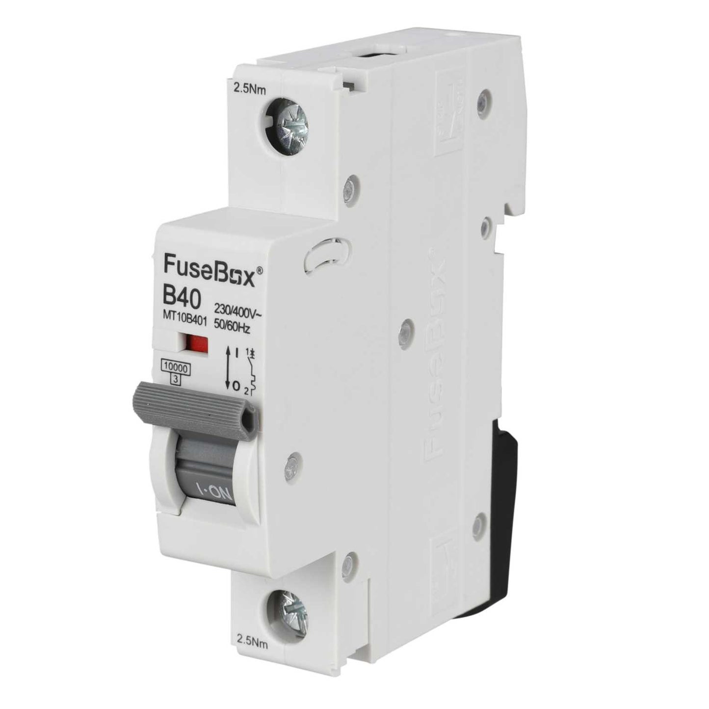 Fusebox 40A Single Pole 10kA B Curve MCB