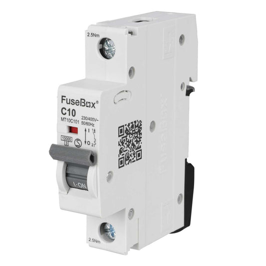 Fusebox 10A Single Pole 10kA C Curve MCB