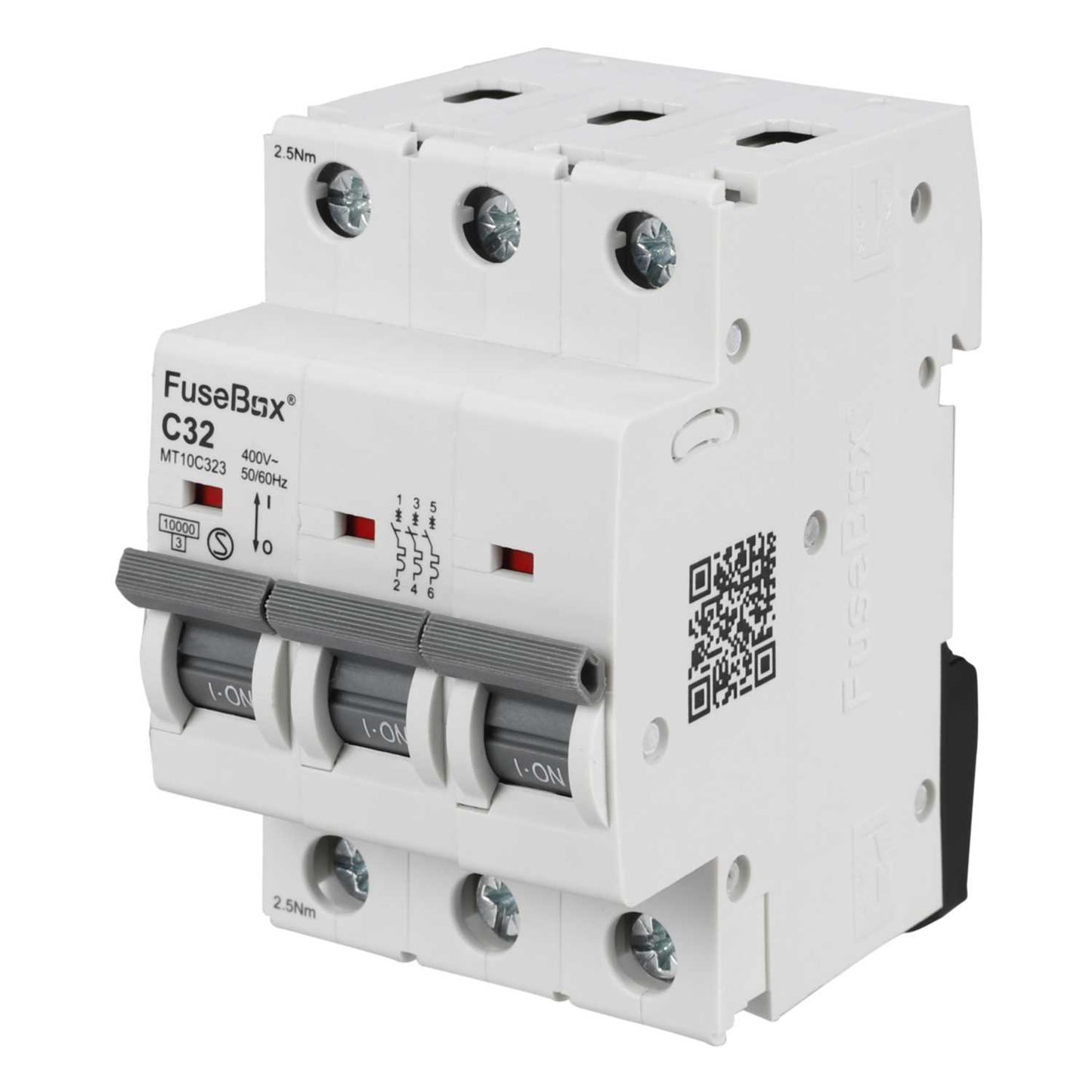 Fusebox 32A Triple Pole 10kA C Curve MCB