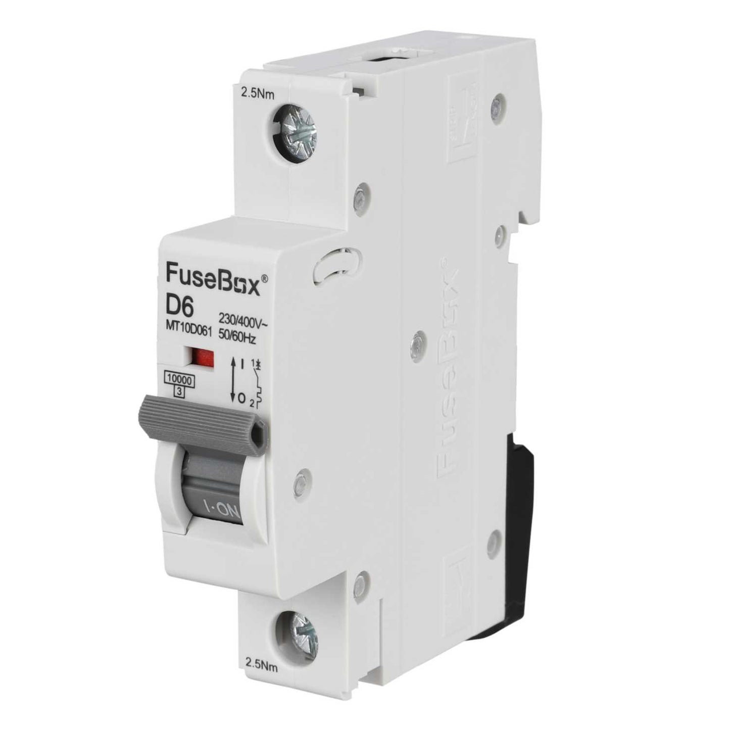 Fusebox 6A Single Pole 10kA D Curve MCB