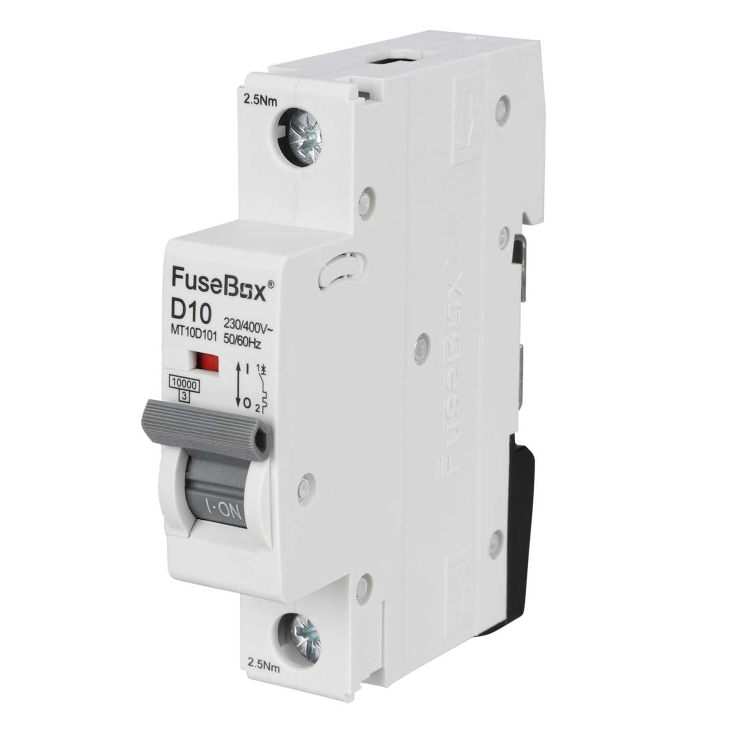 Fusebox 10A Single Pole 10kA D Curve MCB
