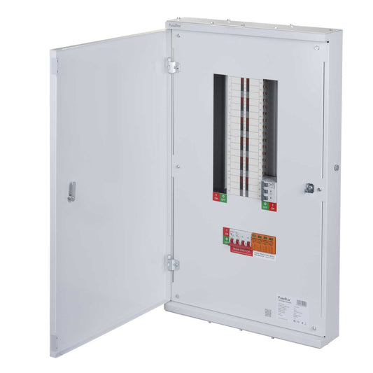 Fusebox 11 Way 125A TP+N Type B Distribution Board with Incomer and Type 2 SPD