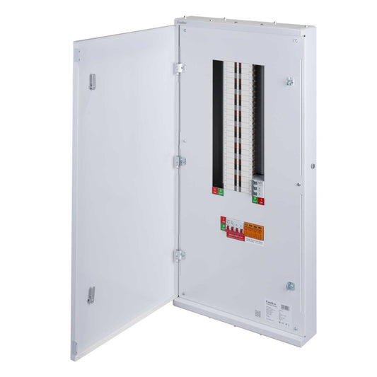 Fusebox 15 Way 125A TP+N Type B Distribution Board with Incomer and Type 2 SPD