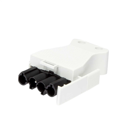 CP Electronics Legrand Vitesse 4 Pole Luminaire Connector White Plug