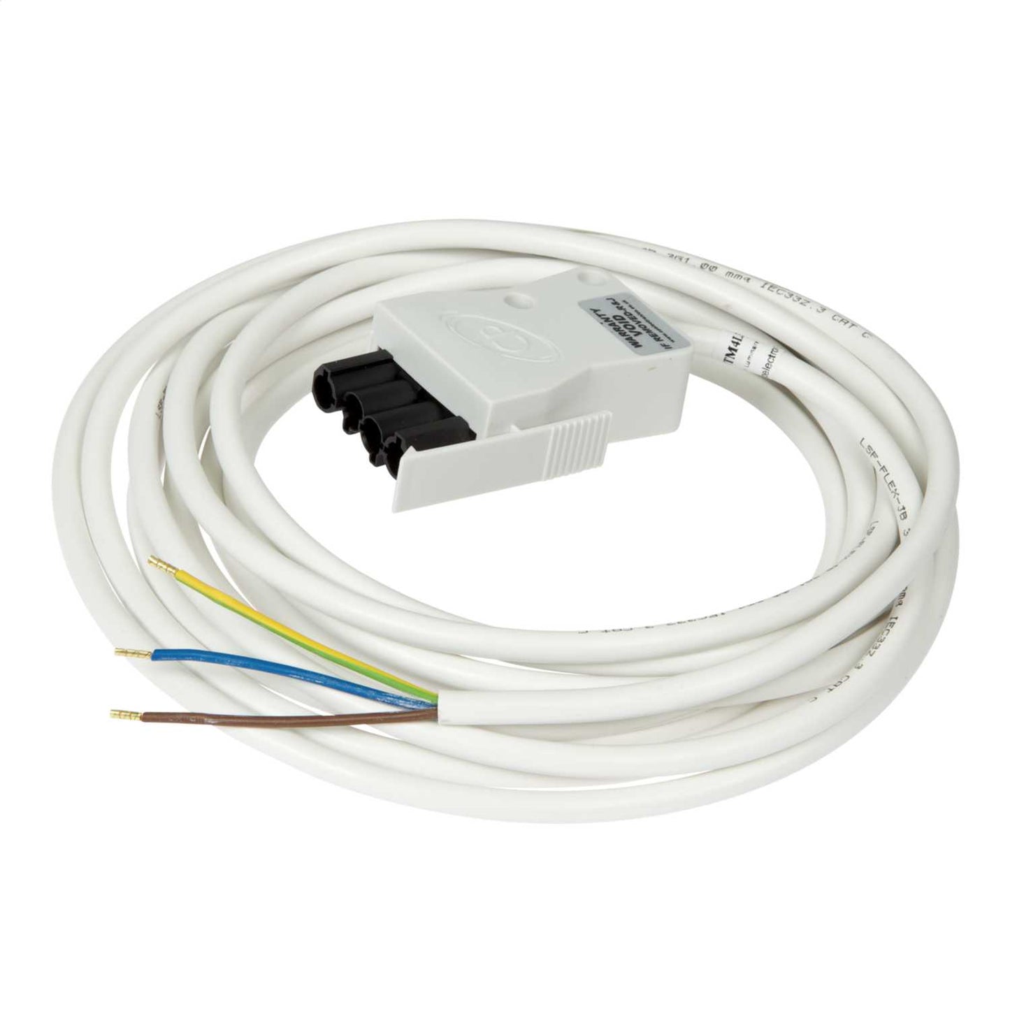 CP Electronics Legrand Vitesse 5m 3 Core Luminaire Lead White Plug