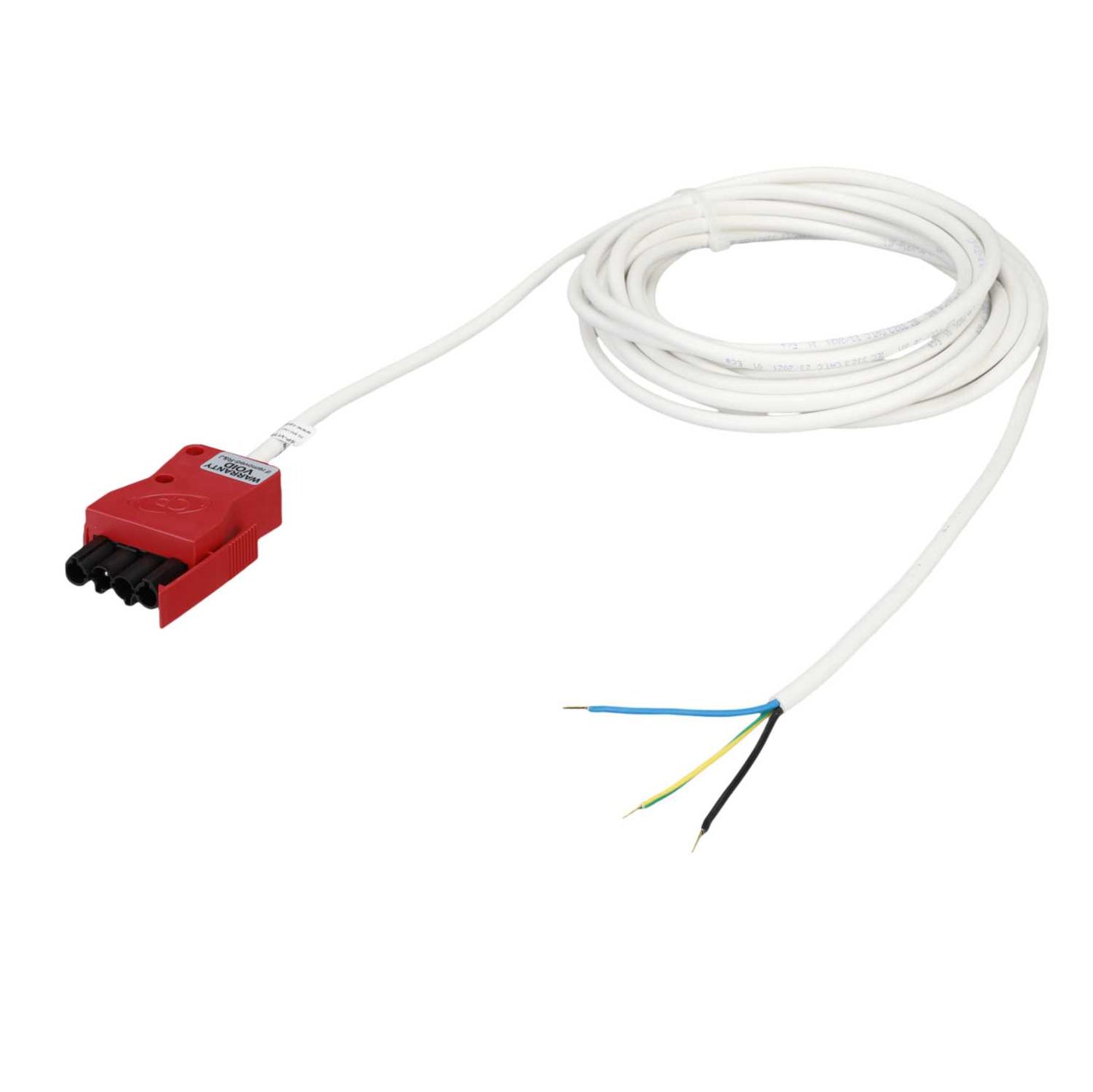 CP Electronics Legrand Vitesse 4 Pole 8m 3 Core Emergency Luminaire Lead Red Plug