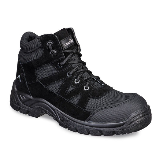 Composite Textile and Suede Ankle Boot S1PL SR FO, 36, R, Black