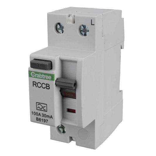 Crabtree Starbreaker 100A Double Pole 30mA Type A RCD