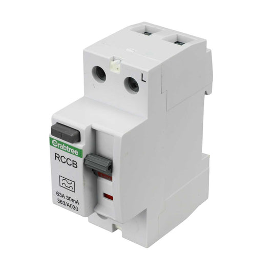 Crabtree Starbreaker 63A Double Pole 30mA Type A RCD