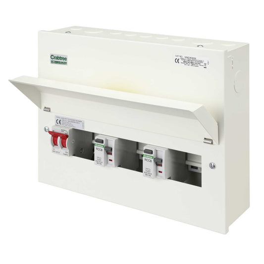 Crabtree Starbreaker 3+3+3 High Integrity Dual 80A Type A RCD Metal Clad Consumer Unit