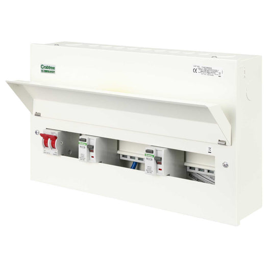Crabtree Starbreaker 3+6+5 Dual 80A Type A RCD High Integrity Metal Clad Consumer Unit