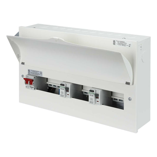 Crabtree Starbreaker 6+4+4 High Integrity Dual 80A Type A RCD Metal Clad Consumer Unit