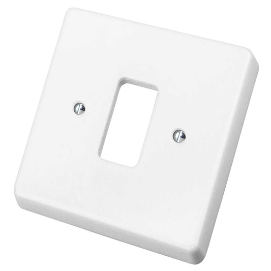 Crabtree 1 Gang Grid Front Plate White