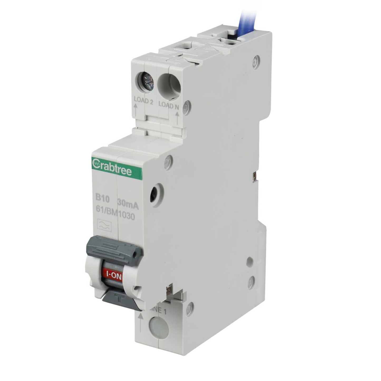 Crabtree Starbreaker 10A 1P+N 1 Module B Curve 6kA 30mA Compact Type A Rcbo