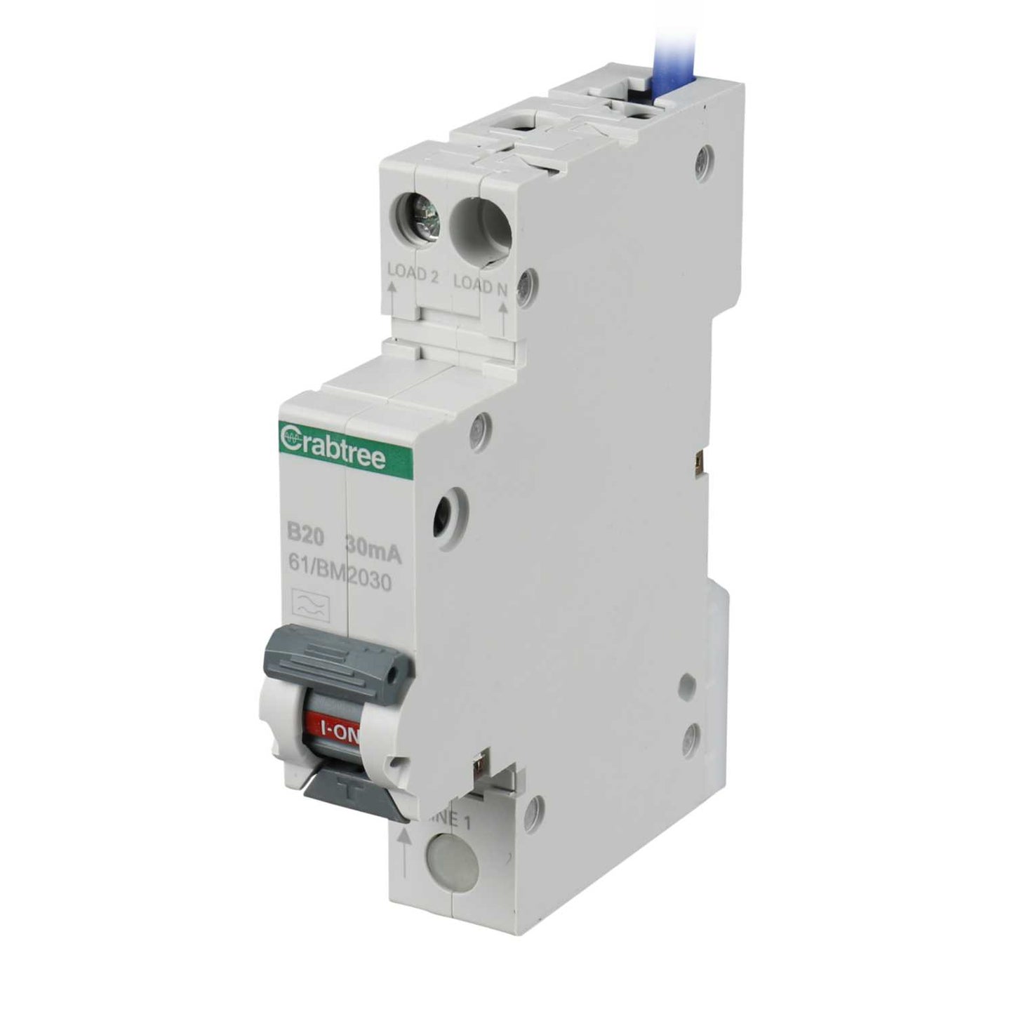 Crabtree Starbreaker 20A 1P+N 1 Module B Curve 6kA 30mA Compact Type A Rcbo