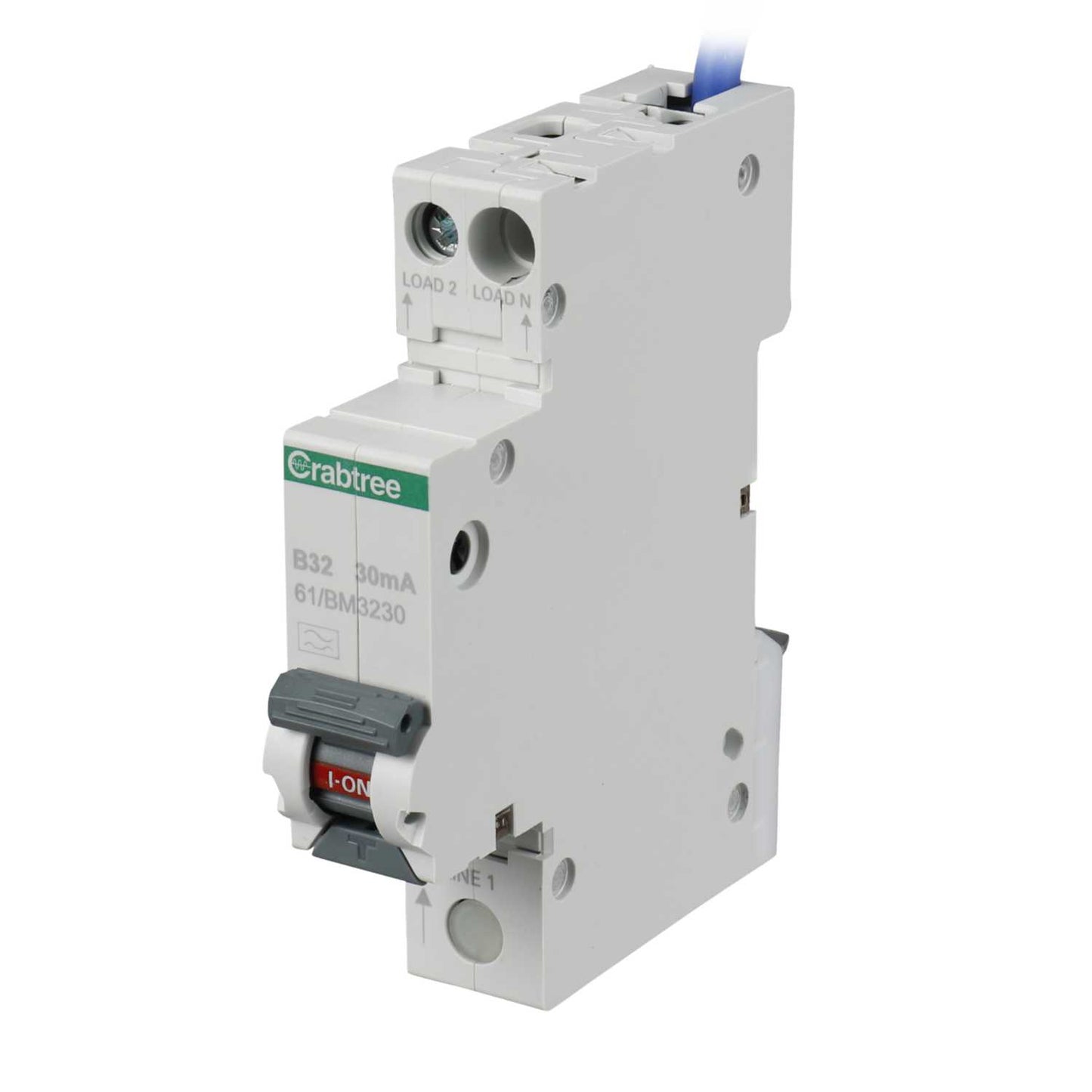 Crabtree Starbreaker 32A 1P+N 1 Module B Curve 6kA 30mA Compact Type A Rcbo