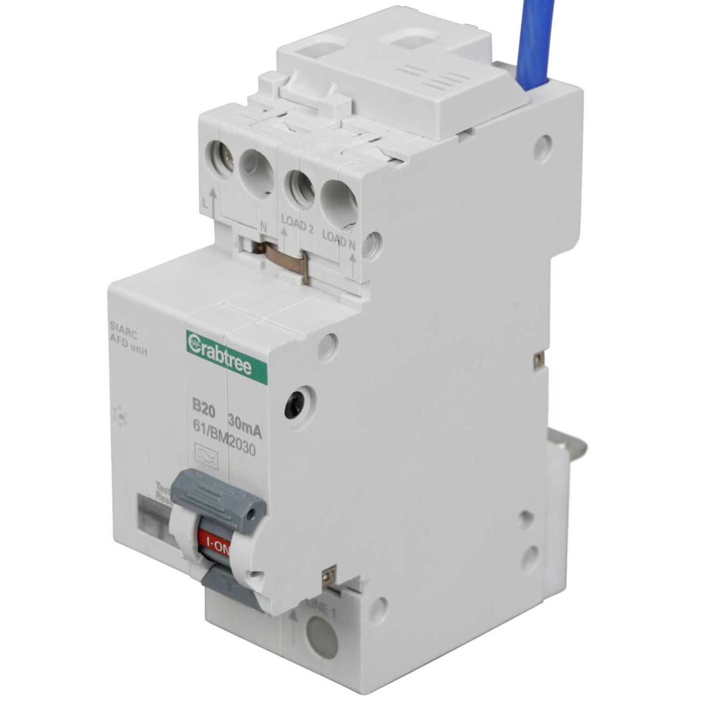 Crabtree 20A 1P+N 2 Module B Curve 6kA 30mA Type A Afdd Combined Rcbo
