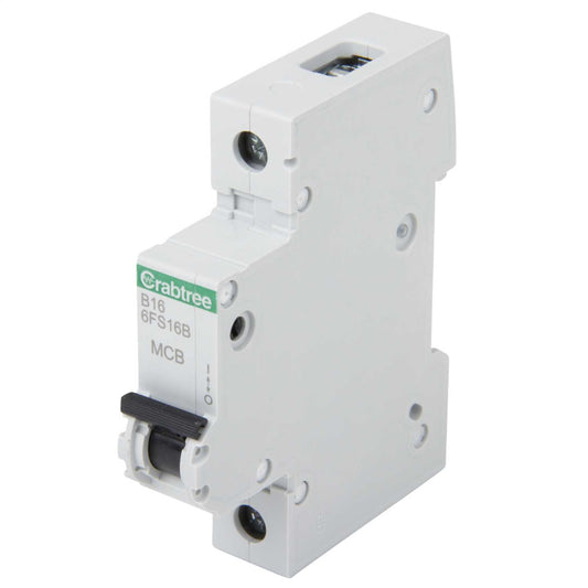 Crabtree Loadstar 16A Single Pole 6kA B Curve MCB