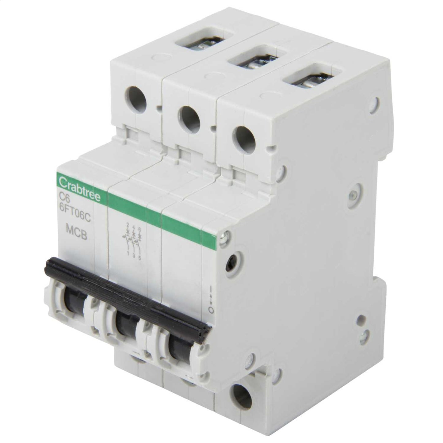 Crabtree Loadstar 6A Triple Pole 6kA C Curve MCB