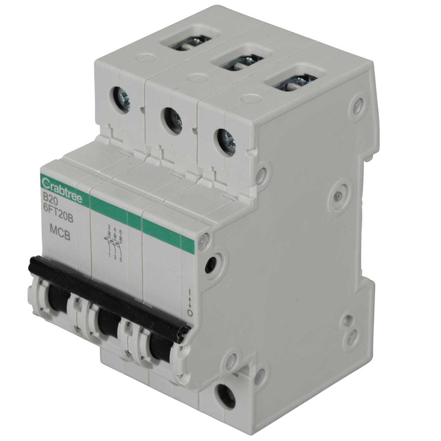 Crabtree Loadstar 20A Triple Pole 6kA B Curve MCB