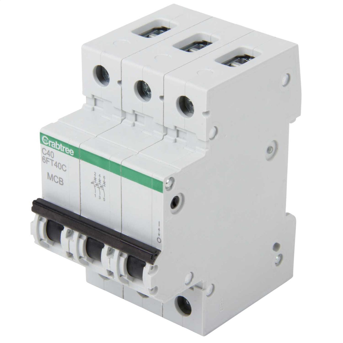 Crabtree Loadstar 40A Triple Pole 6kA C Curve MCB