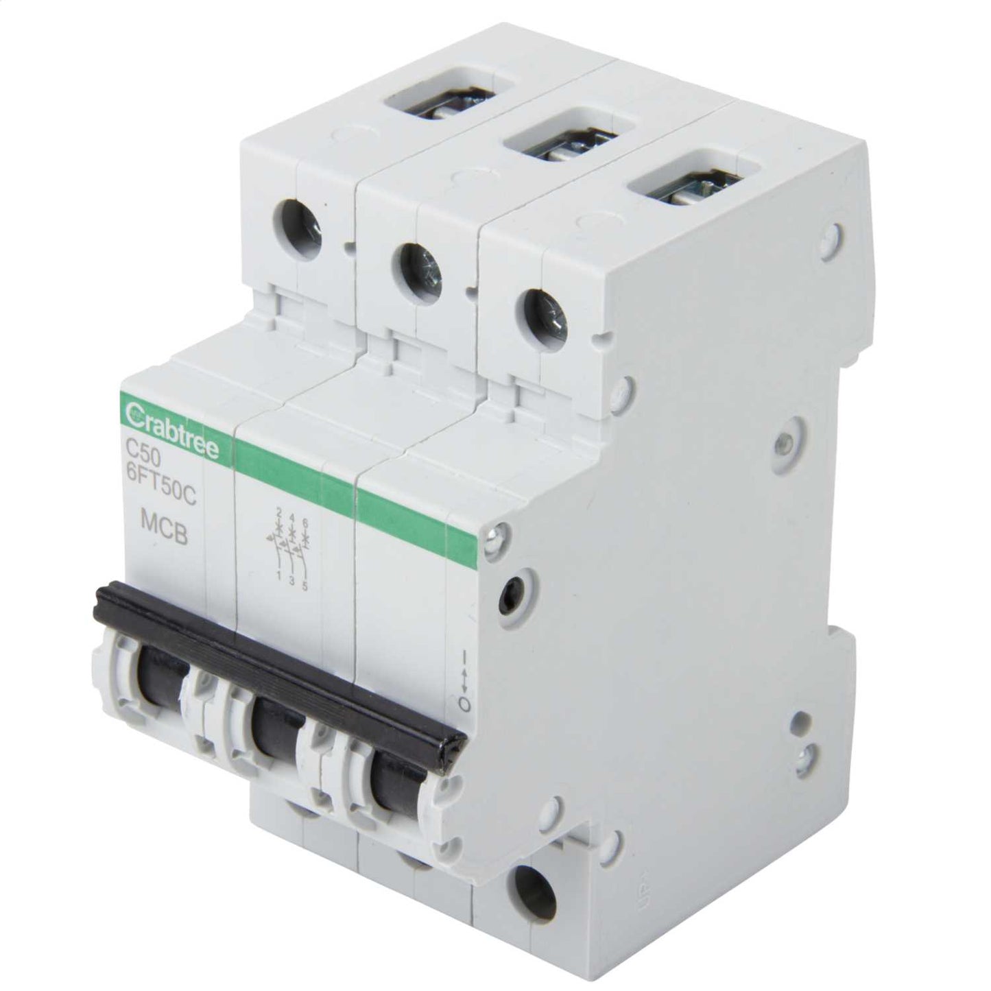 Crabtree Loadstar 50A Triple Pole 6kA C Curve MCB