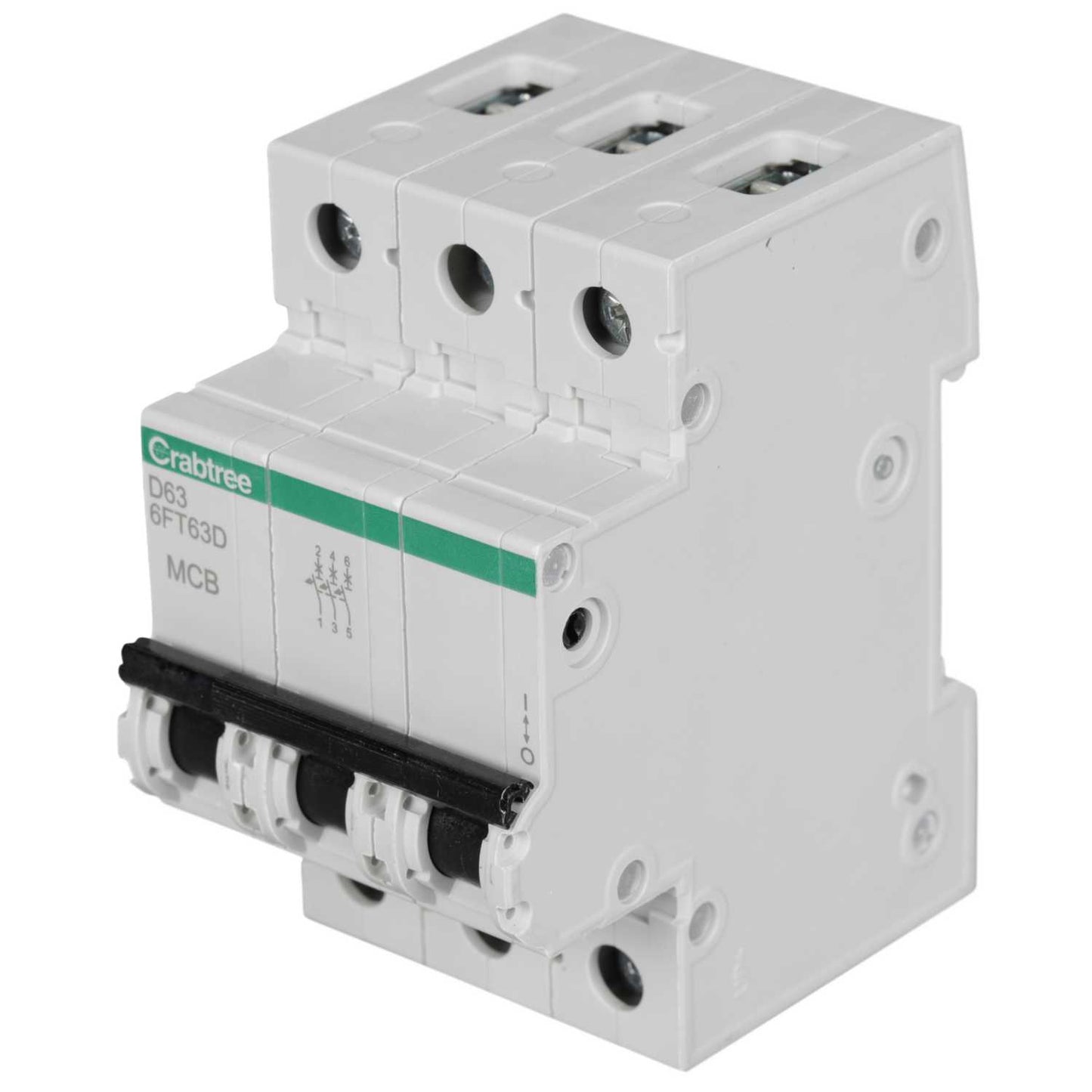 Crabtree Loadstar 63A Triple Pole 6kA D Curve MCB