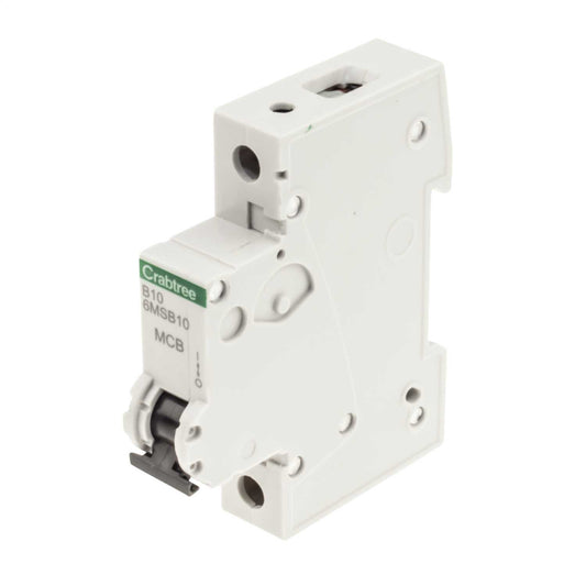 Crabtree Loadstar 6MS 10A Single Pole 6kA B Curve MCB