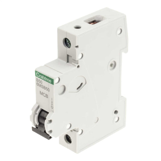 Crabtree Loadstar 6MS 50A Single Pole 6kA B Curve MCB