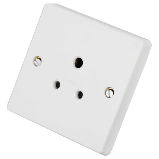 Crabtree 5A 1 Gang Unswitched Shuttered Socket White